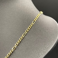 Unisex 14ct Yellow Gold Figaro Link Necklace