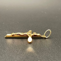 Unisex 9ct Yellow Gold Crucifix Cross Pendant