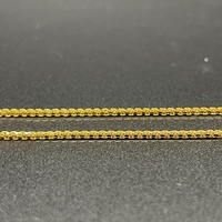 Unisex 22ct Yellow Gold Wheat Link Necklace