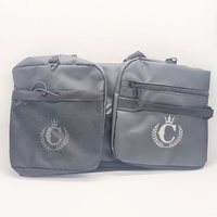 Culture Kings Duffle Bag Elite Black Silver Gym Travel Sports Bag