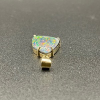 Ladies 9ct Yellow Gold Opal Stone Pendant