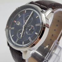 Tommy Hilfiger Harrison TH.191.1.14.2011 Navy Blue Dial Leather Strap Watch