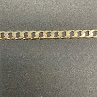 Unisex 9ct Yellow Gold Curb Link Bracelet
