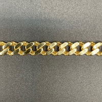 Mens 18ct Yellow Gold Miami Cuban Link Bracelet