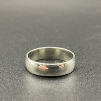 Mens 925 Sterling Silver Plain Band Ring