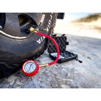 Dune 4WD Big Red Tyre Deflator Gauge Case Beach Recovery Off Road