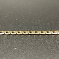 Mens 9ct Yellow Gold Curb Link Bracelet