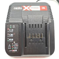 Ozito Compact Twin 4.0Ah Battery Pack PPBP-240 with PXCG-060 Battery Charger