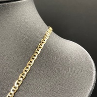 Unisex 9ct Yellow Gold Anchor Link Necklace