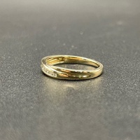 Ladies 9ct Yellow Gold Natural Diamond Ring