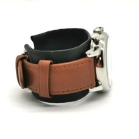 Armani Emporio White Dial Brown Leather Chronograph Mens Watch with Box