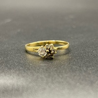 Ladies 18ct Yellow Gold Cubic Zirconia Ring