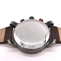 Fossil JR1419 Mens Chronograph Watch 50mm Grey Dial Brown Leather Band