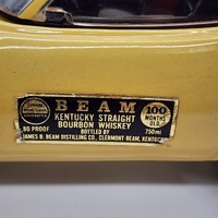 Jim Beam 1978 Yellow Corvette Vintage 1984 Whiskey Decanter