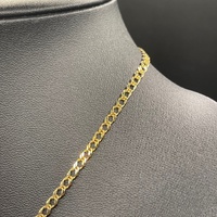 Ladies 9ct Yellow Gold Double Curb Link Necklace