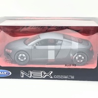 Welly Nex Audi R8 Diecast Model Matte Black Extreme Expression