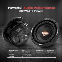 Lanzar MAXP64 6.5 Inch Car Subwoofer 600W Peak 4 Ohm High Power