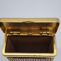 Vintage 1970s Glomesh Cigarette Case Retro Metal Compact Collectible