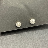 Ladies 18ct Yellow Gold Diamond Cluster Stud Earrings