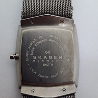 Skagen Denmark 396LTTW Vintage Rectangular Mesh Band Quartz Watch