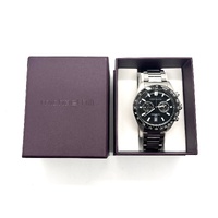 Michael Hill 9770 Mens Stainless Steel Chronograph Watch Black Dial