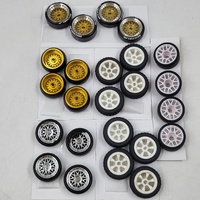 1:28 Scale RC Car Shells with Assorted Parts Lot 100+ Pcs Wheels Tools