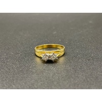 Ladies 18ct Yellow Gold Diamond Ring