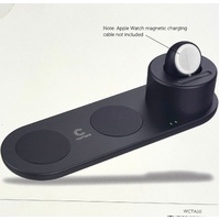 Comsol WCTA10 3 in 1 Wireless Charging Dock for iPhone AirPods Apple Watch