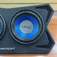 US-Audio BEZERK Twin 12 Inch Subwoofer in Box Dual Car Audio Speaker Enclosure