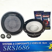 Clarion SRS1686 6.5 Inch 250W 2 Way Component Car Speaker System