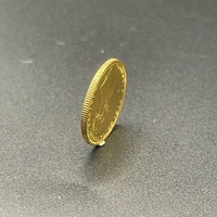 Unisex 22ct Yellow Gold Sovereign 1875 Queen Victoria Coin