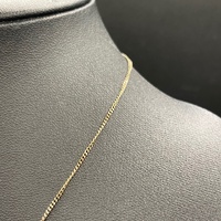 Ladies 9ct Yellow Gold Tight Curb Link Chain & 7 Lucky Rings Pendant