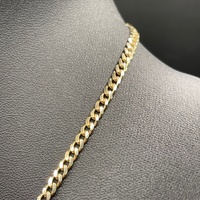 Unisex 9ct Yellow Gold Curb Link Necklace