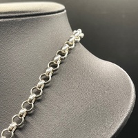 Ladies 925 Sterling Silver Belcher Link Necklace