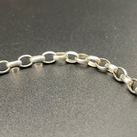 Ladies 925 Sterling Silver Belcher Link Bracelet