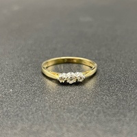 Ladies 9ct Yellow Gold Cubic Zirconia Ring