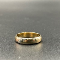 Unisex 9ct Yellow Gold Band Ring
