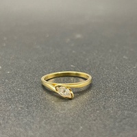 Ladies 18ct Yellow Gold Natural Diamond Ring