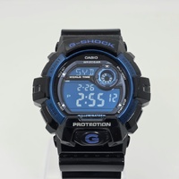 Casio G-Shock G-8900A Mens Black Blue Digital Watch Shock Resistant