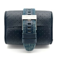 Diesel DW1001 Axial Stainless Steel Smartwatch with Denim Blue Strap