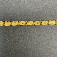 Ladies 21ct Yellow Gold Fancy Link Bracelet