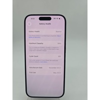 Apple iPhone 15 Pro 256GB Unlocked 6.1 Inch Smartphone