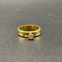 Ladies 18ct Yellow Gold Natural Diamond Ring