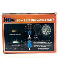Korr HK80/700 80W LED Driving Light 7000 Lumens IP68 9-30V Heavy Duty