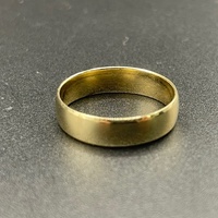 Mens 9ct Yellow Gold Plain Wedding Band Ring