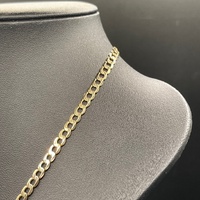 Unisex 9ct Yellow Gold Curb Link Necklace
