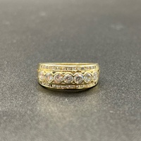 Ladies 9ct Yellow Gold Cubic Zirconia Ring