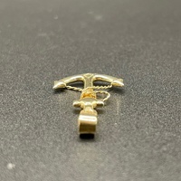 Unisex 9ct Yellow Gold Anchor Pendant