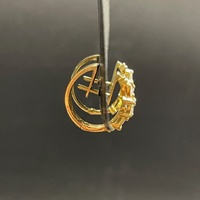 Ladies 14ct Yellow Gold Diamond Hoop Earrings
