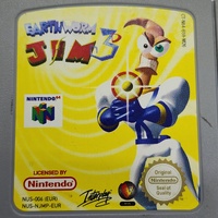 Nintendo 64 Earthworm Jim 3D N64 Game Cartridge PAL Version
